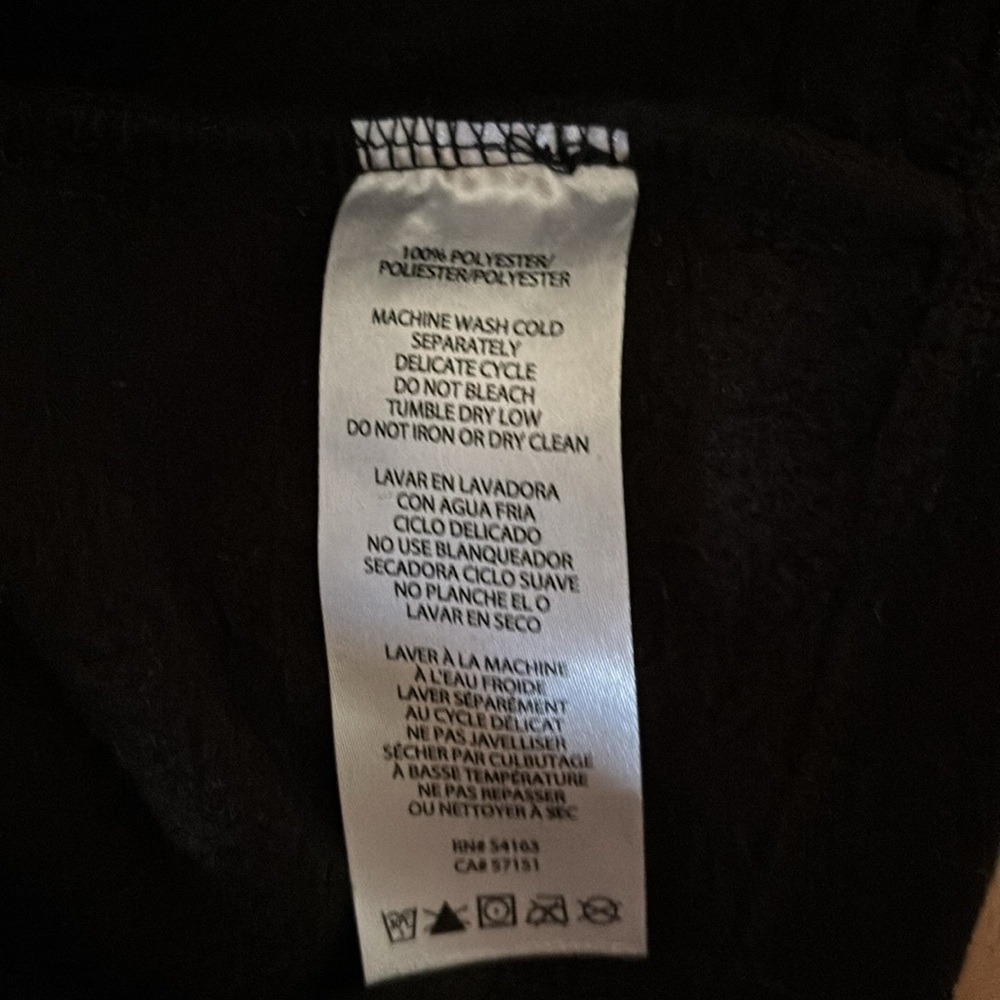 Calvin Klein Performance Vest Small Black Fleece Zip-Up Sleeveless Pockets - Picture 8 of 8